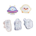 Office Supplies Binding Letter Clip Binder Clip Cartoon School Stationery Transparent Clip Paper Clip Binder Clips Snacks Sealing Clip. 