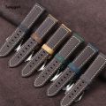 Tanggeri 20/22/24/26mm High Quality Calfskin Watch Strap for Seiko for Rolex Fifty percent discount 1908 Watch Band Vintage Leather Wristband Matte Bracelet. 