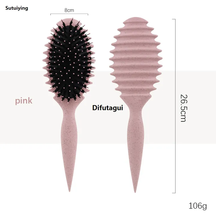 Difutagui%201%20piece%20curly%20hair%20styling%20comb%20bristle%20hair%20combexfoliating%20hair%20Portable%202025%20New%20brush%20women's%20wet%20roll%20hair%20comb%20hair%20cutting%20styling%20comb%20-%20Image%204