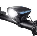 USB Rechargable Ultra Bright Bike Light Set With Horn | Rechargeable Bike Light For Safety Night Riding ( Multicolor). 