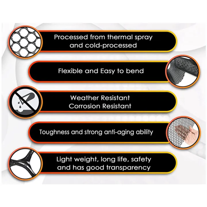 6X%2015.7%20Inch%20x%2010FT%20Plastic%20Chicken%20Fence%20Mesh,Hexagonal%20Fencing%20Wire%20for%20Gardening,%20Poultry,%20Chicken%20Wire%20Frame%20Black%20-%20Image%203