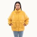 Ampersand Wengen down Jacket Women's Casual Warm Padded Coat for Autumn Winter Green Brown Khaki Black. 
