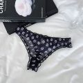 Foreign trade factory directly approved European and American printed thongs, feminine tight seam charm, simple skin-friendly and comfortable briefs. 