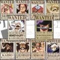 One Piece Wanted Poster Combo Pack 10 Pc A4 Size, One Piece Anime. 