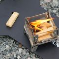 MOUNT Desktop Bonfire Stove Mini Charcoal Stove Stainless Steel Firewood Camping Stove Rack for Outdoor Home for Picnic. 