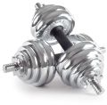 York 30kg Chrome Dumbbell Set. 
