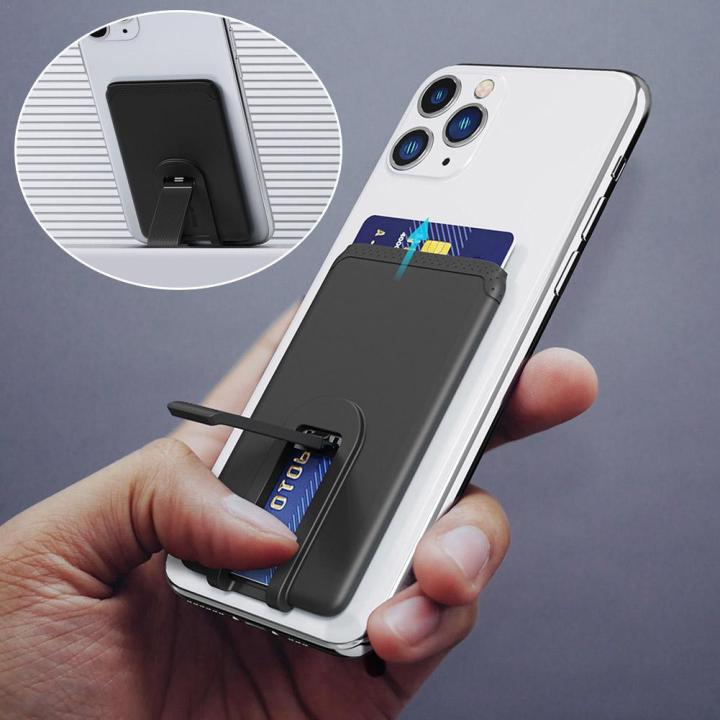 SSD The holder ID card on the back of the bus, the iPhone in the shell, the holder's universal silicone phone card wallet, suitable for mobile phone stickers/bank card stickers