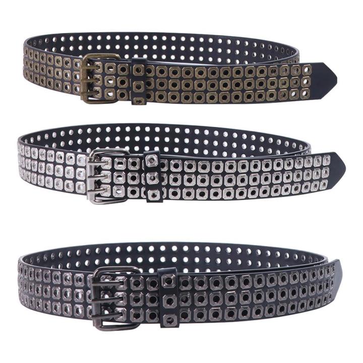 Rivet Belt for Men Alloy Pin Buckle Punk Style Rivet Belt Jeans Belt ...