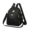 Casual Lightweight School Bags Large Capacity Oxford Cloth Travel Backpack Black Shoulder Bag Women. 