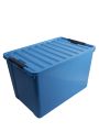 LocknLock Easy Clip Storage Box 60L Natural | Stackable & Multipurpose Eco Friendly Storage Box - 60L With Lid. 