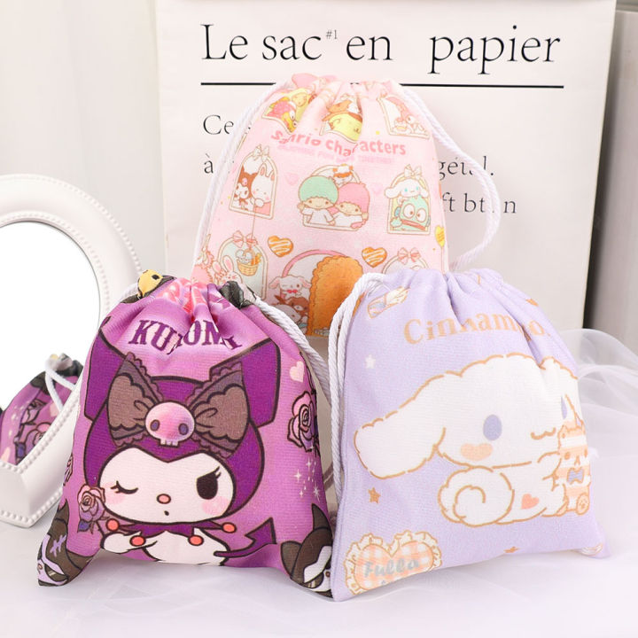Sanrio mymelody Kuromi Cinnamoroll Drawstring Shoes Underwear Travel