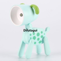 Difutagui Decorate the living room portable lamp dog deer cute night light Portable mini folding table lamp pet dinosaur flower night light student. 