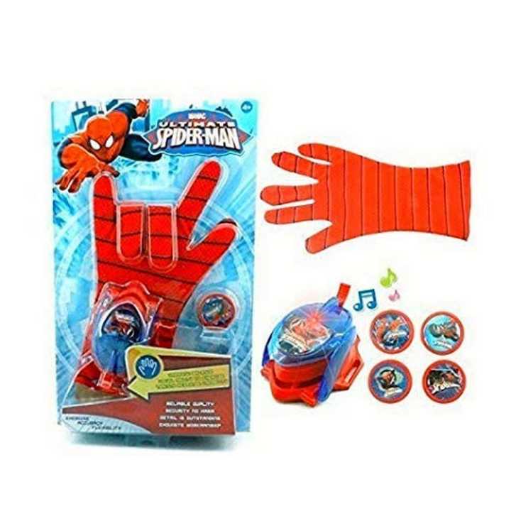 Ultimate Spider Man Gloves With Disc Launcher For Kids