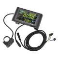 LCD Display SW900 24 36 48V 52V 60V Electric Scooter 6 Pins Plug Riding Speed Time Display. 