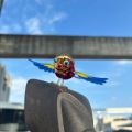 Gifts Simulated Flying Bird Car Ornament with Fluttering Wings Wind-Powered Companion Bird Decoration Wind Simulation Car Bird Decoration For a Car Motorcycle or Bicycle. 