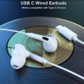 Type C Wired Earphone With Mic For All Type C Mobile Phone. 