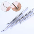 Stainless Steel Double Head Cleaning Tools For Nail Groove Dirt Remove Dirt From The Nail Seam Preventing Paronychia Foot Care. 