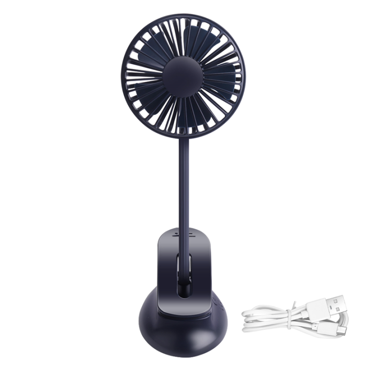 Portable Mini Clip Stroller Fan,3 Speeds Settings,Navy Blue