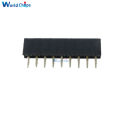 10PCS 1x9 Single Row 9 Pins Socket Female Header 2.54MM. 