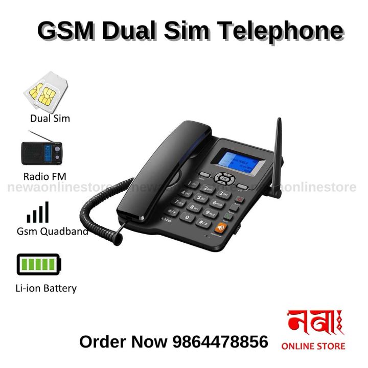 GSM%206588%20Wireless%20Phone%20Dual%20Sim%20Wireless%20GSM%20Telephone%20Set%20-%20Image%204