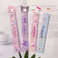 Sanrio Ruler Hello Kitty Kuromi My Melody Cinnamoroll Cartoon Children Students 15cm Ruler Kawaii Stationery Gift Random 1pcs. 