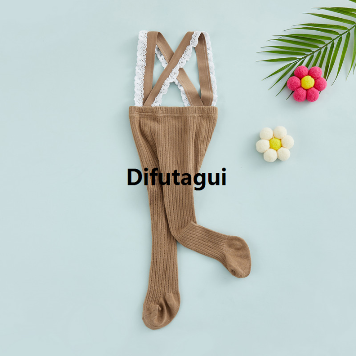 Difutagui%20Infant%20Baby%20Girls%20Suspender%20Pantyhose%20Lolita%20Fall%20Winter%20Sock%20Stockings%202025%20High%20Waist%20Lace%20Plain%20Rib%20Knitted%20Footed%20Leggings%20Tights%20-%20Image%205