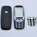 BINYEAE New Full Housing For Nokia 3310 Face Frame Case Keyboard+Logo. 