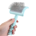 Firm Slicker Brush for Dogs- Extra Long Pin Slicker Brush for Large Dog Pet Grooming Wire Brush and Deshedding (Green). 