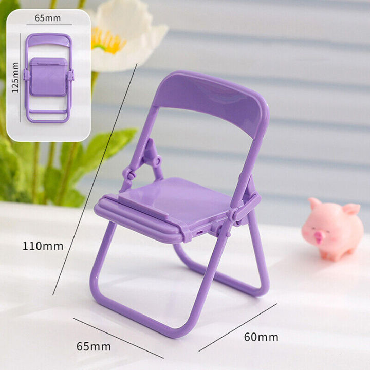 Foldable%20Chair%20Phone%20Holder%20Mini%20Folding%20Chair%20Design%20Universal%20Candy%20Color%20-%20Image%203