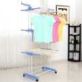 Three Layers Clothes Drying Stand Rack (Color May Vary). 