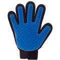 Efficient Pet Hair Remover Mitt Enhanced 5 Finger Design Gentle Brush Gloves For Dog And Cat With Long And Short Fur-blue Color-silicone. 