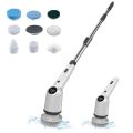 Cordless Electric Spin Scrubber 360 Degrees 3 Speeds Power Cleaning Brush Scrubber with 8 Replaceable Brush Heads and Adjustable Extension Arm for Bathroom Floor Shower Bathtub Glass Car. 