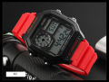 SKMEI 1299 Military Sporty Led Digital Watch for Men - Black | SKMEI Dual Time Black Digital LED Display Watch For Men. 