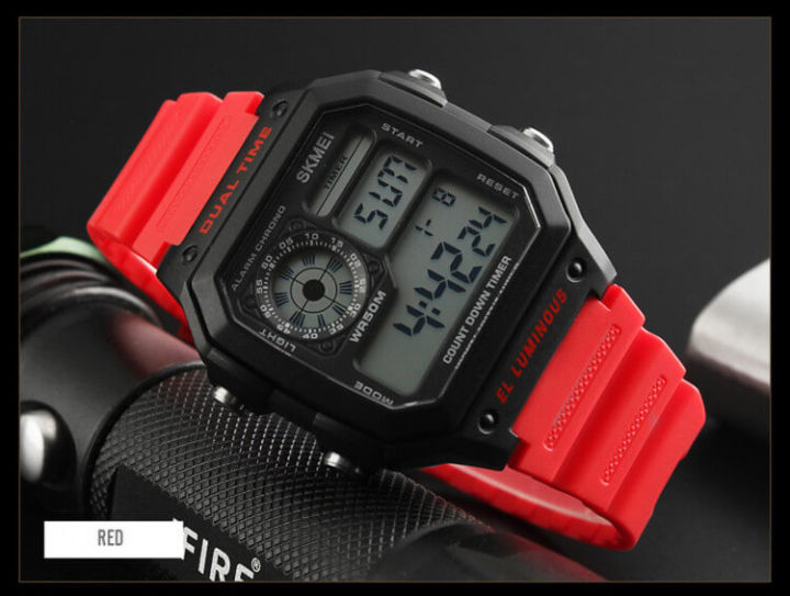 SKMEI%201299%20Military%20Sporty%20Led%20Digital%20Watch%20for%20Men%20-%20Black%20%7C%20SKMEI%20Dual%20Time%20Black%20Digital%20LED%20Display%20Watch%20For%20Men%20-%20Image%204