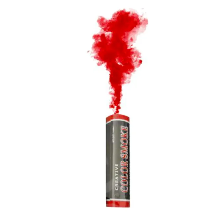 1 Pcs Wire Pull Color Smoke Bomb - 1 Minute Lasting Red Color Smoke ...