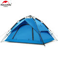 Naturehike 3-4 Person Pop Up Tent Outdoor Portable Camping Travelling Hiking Dual Purpose Automatic Tent. 