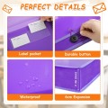5Pack A4 Plastic File Wallet Envelope Expanding File Folder. 