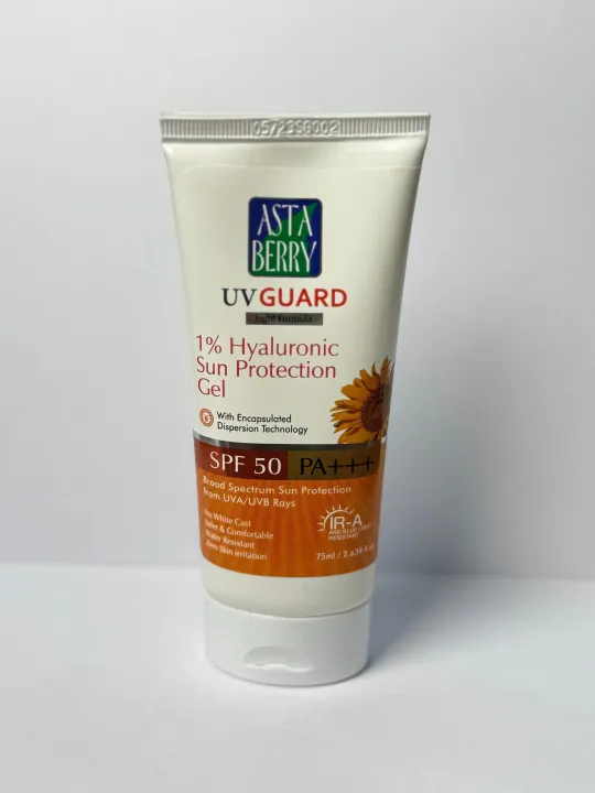 Asta%20Berry%20UV%20Guard%201%25%20Hyaluronic%20Sun%20Protection%20Gel%20SPF%2050%20PA+++%2075ml%20-%20Image%203