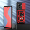 Carry meed Fashion KEYSION Shockproof Case for Infinix Zero Ultra Slide Camera Lens Protection Ring Stand Phone Back Cover for Infinix Zero Ultra. 