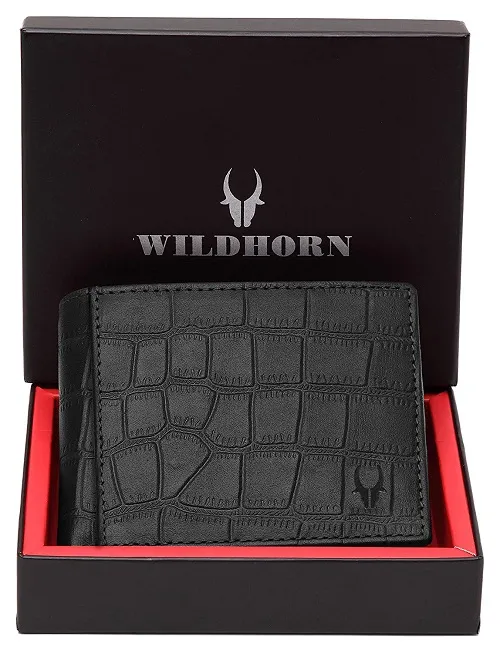 WildHorn%20Nepal%20RFID%20protected%20100%25%20Genuine%20Leather%20Wallet%20(Black%20Croco)%20-%20Image%206