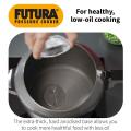 Hawkins Futura 2 Litre Pressure Cooker, Hard Anodised Inner Lid Pressure Cooker, Induction Cooker. 