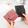 HOT Wallet Female Short Section 2022 New Spot Wholesale Student Coin Purse Korean Small Belt Ladies Wallet Card Bag. 