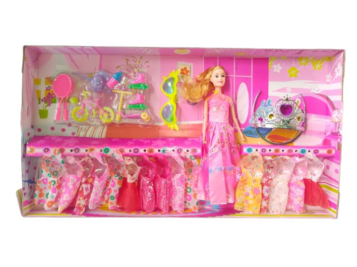 Barbie Doll Play Set For Kids With Clothes And Accessories Daraz