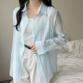 Women's Lining Shirts Long Sleeve Solid Color Lapel Button Placket Slim Fit Classic Style for Spring Autumn And Winter. 