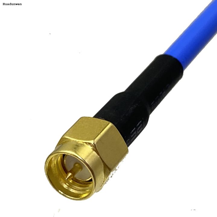 Huadunwen%20Luxury%201pce%20RF%20Connector%20SMA%20Male%20Plug%20to%20RP-SMA%20Male%20jack%20RG402%200.141%7C%20Coaxial%20Bule%20Cable%20Semi-rigid%20Flexible%20Pigtail%204inch~20M%20-%20Image%203