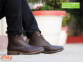 Full Leather Lace Up Long Boot FOR MEN. 