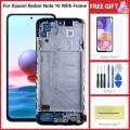HaohuishopSpecial 6.43| Super Amoled For Xiaomi Redmi Note 10 LCD Display with Touch Screen Digitizer Assembly For Redmi Note10S M2101K7AG Display. 