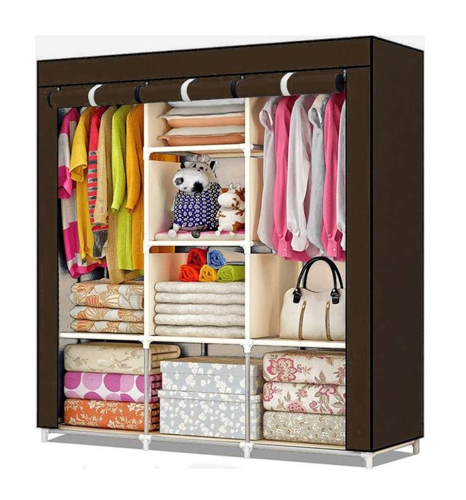 Portable Foldable Fabric Wardrobe Closet Storage Organizer For Clothes Rack