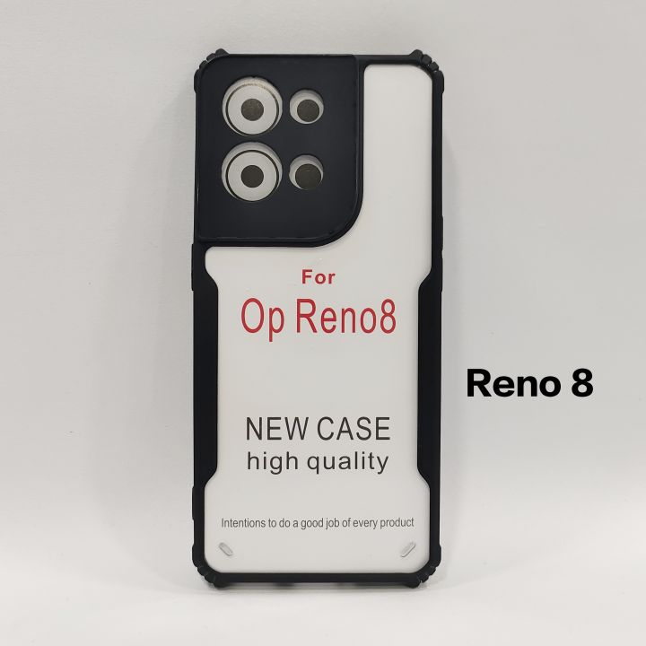 Oppo%20Reno%208%20(6.4")%20&%20Reno%208%20Pro/Pro%20Plus%20(6.7")%20Cover%20,%20HD%20Clear%20Transparent%20With%20Bumper%20Cover%20Case%20Non%20Yellowing%20-%20Image%206