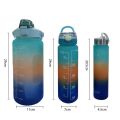 3 In 1 Colourful Sports Water Bottle(2000ml-900ml-300ml). 